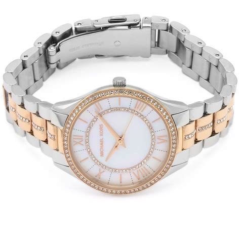 michael kors mother of pearl dial watch|Mini Lauryn Pavé Two.